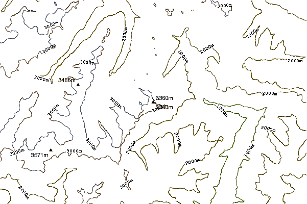 Mountain peaks around Hochfirst (Ötztal Alps)