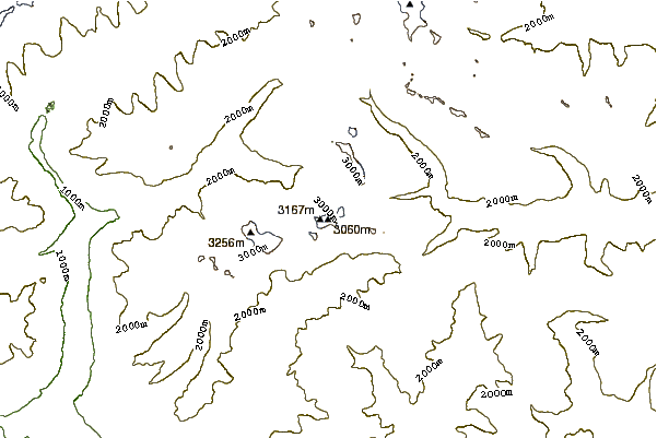 Mountain peaks around Hochgall