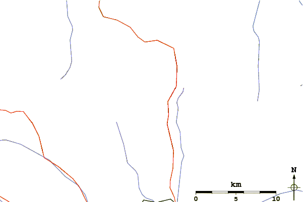 Roads and rivers around Hochgolling