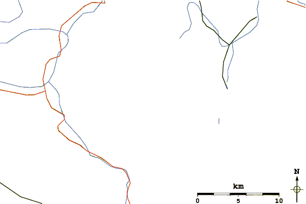 Roads and rivers around Hochkalter