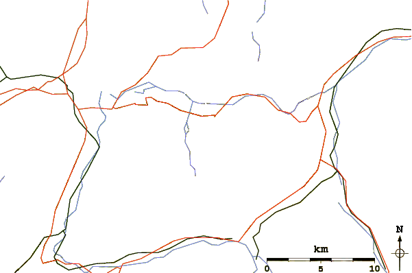 Roads and rivers around Hochmatt