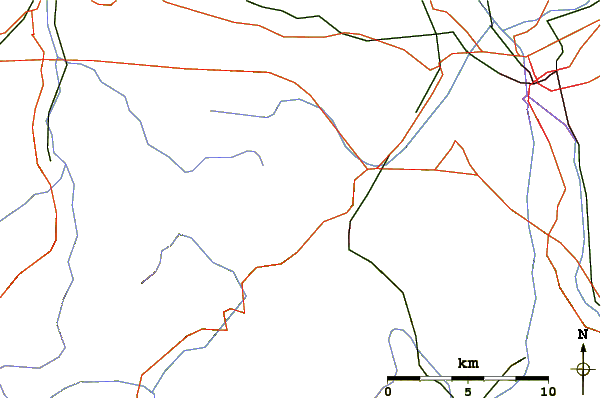 Roads and rivers around Hochstaufen