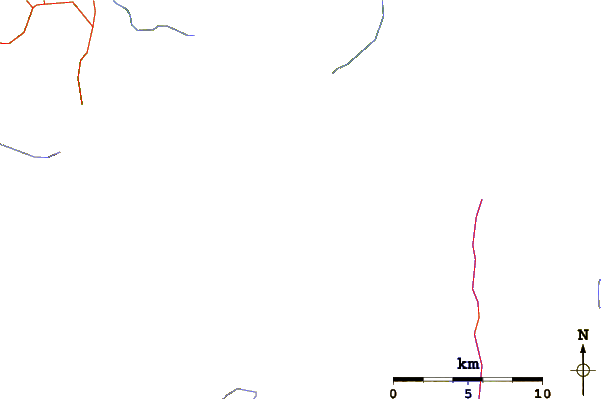 Roads and rivers around Hochstetter Dome