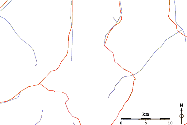 Roads and rivers around Hochvernagtspitze