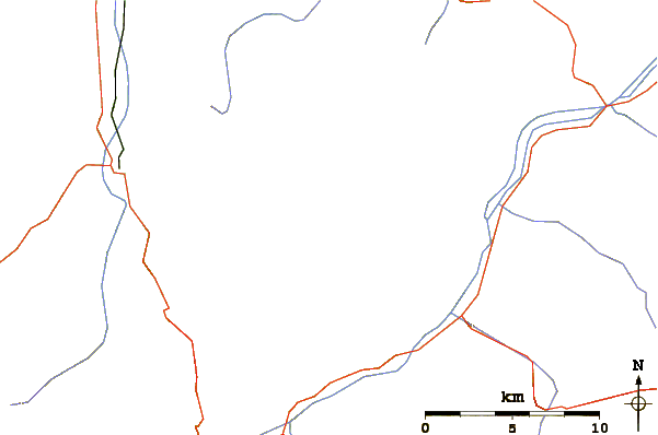 Roads and rivers around Hochvogel