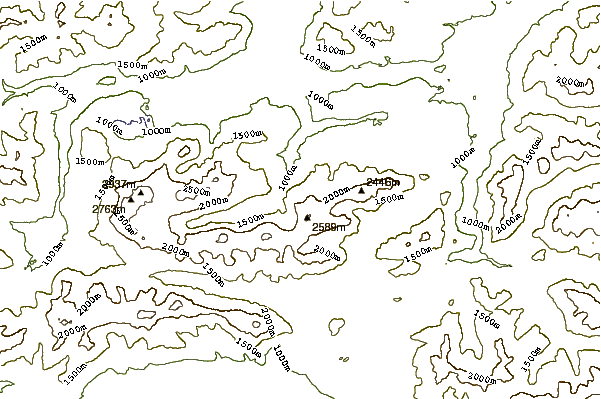 Mountain peaks around Hochwand