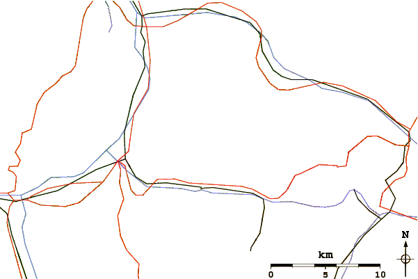 Roads and rivers around Hochwang