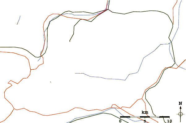 Roads and rivers around Hochwanner