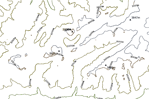 Mountain peaks around Hockenhorn