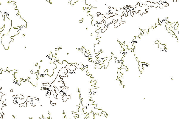 Mountain peaks around Hod Hill