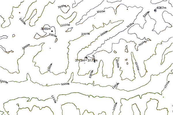 Mountain peaks around Hogleifa