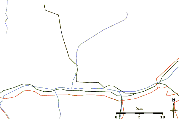 Roads and rivers around Hogleifa