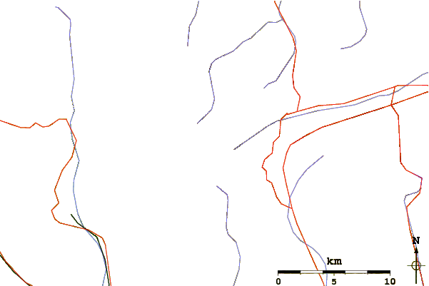 Roads and rivers around Höhberghorn