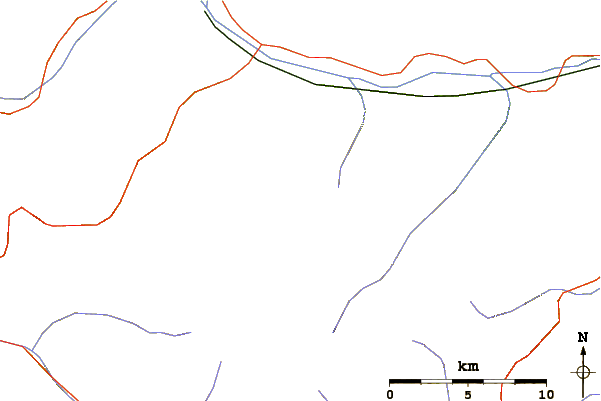 Roads and rivers around Hohe Angelusspitze