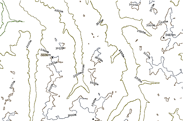 Mountain peaks around Hohe Geige