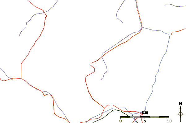 Roads and rivers around Hohe Wilde