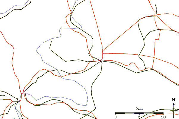 Roads and rivers around Hohentwiel