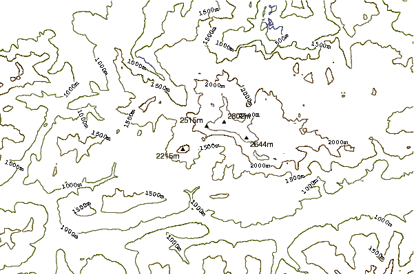 Mountain peaks around Hoher Dachstein