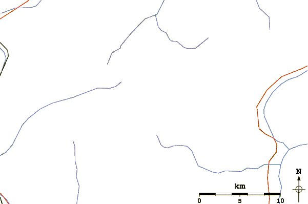 Roads and rivers around Hoher Weißzint