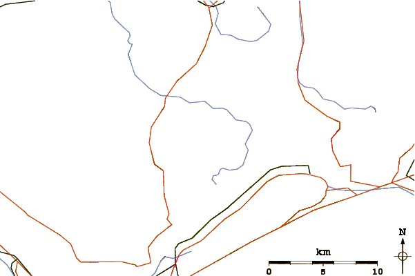 Roads and rivers around Hohgant