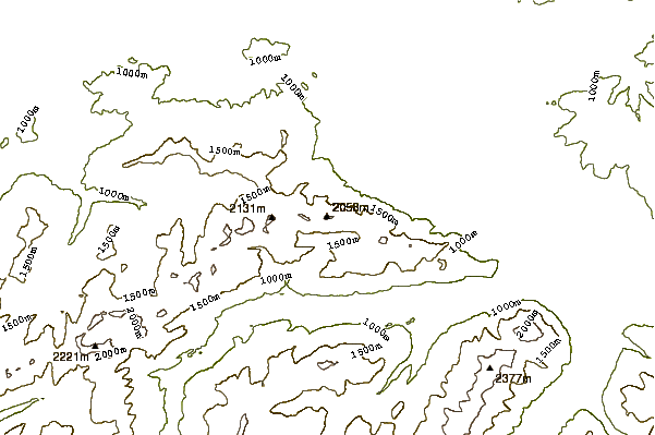 Mountain peaks around Hohmad