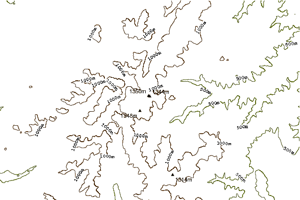 Mountain peaks around Hohneck