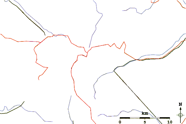 Roads and rivers around Hohneck