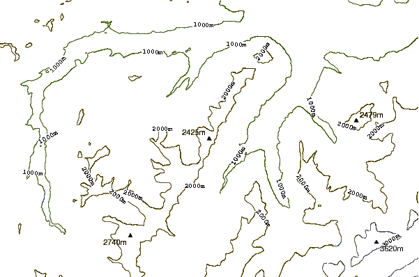 Mountain peaks around Hohniesen