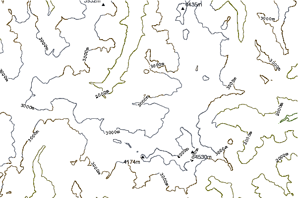 Mountain peaks around Hohtälli