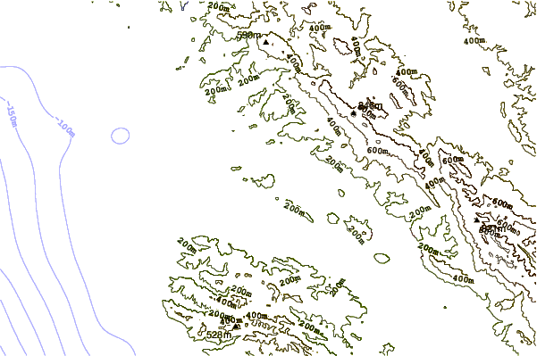 Mountain peaks around Hollister Peak