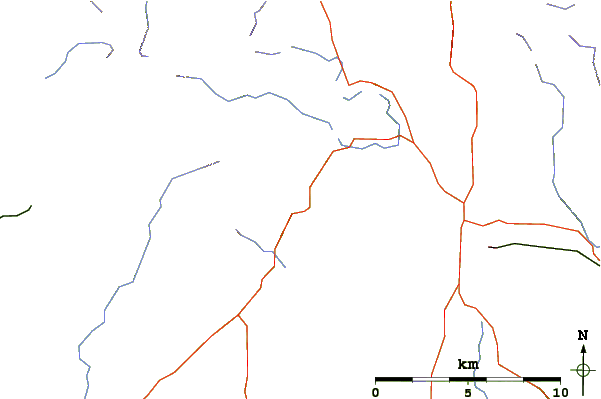 Roads and rivers around Holme Fell