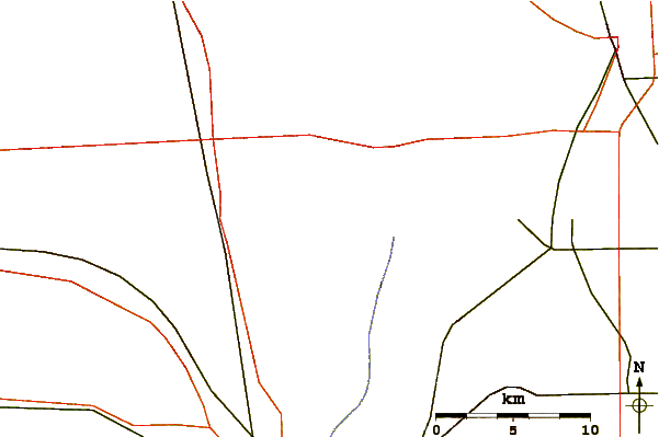 Roads and rivers around Hoosier Hill