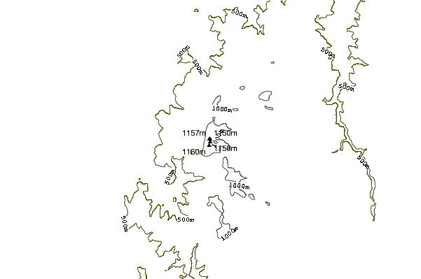 Mountain peaks around Hornisgrinde