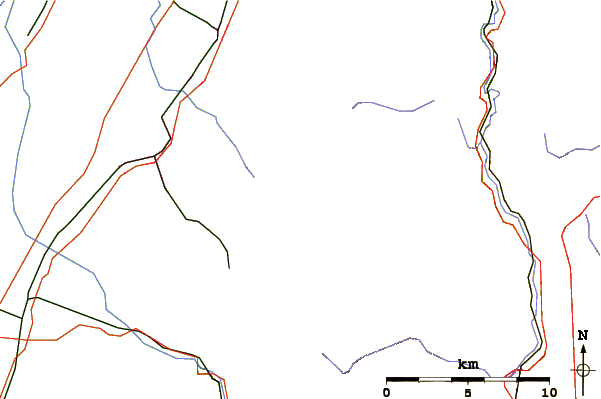 Roads and rivers around Hornisgrinde