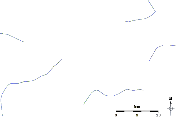 Roads and rivers around Hornopirén (volcano)