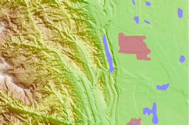 Surf breaks located close to Horsetooth Mountain