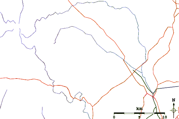 Roads and rivers around Hound Tor
