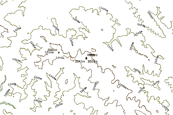 Mountain peaks around Hoverla