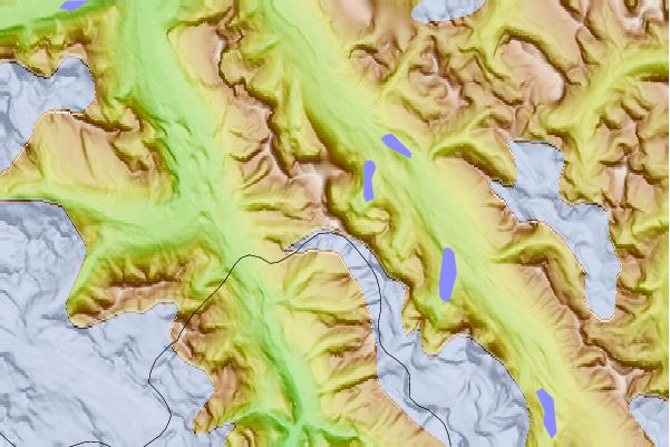 Surf breaks located close to Howse Peak