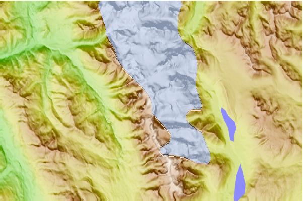 Surf breaks located close to Howson Peak (Howson Range)