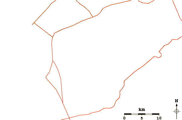 Roads and rivers around Hualalai