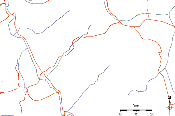 Roads and rivers around Huascaran