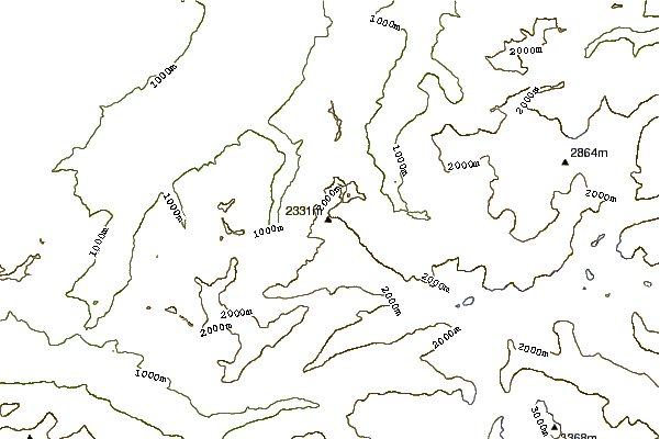 Mountain peaks around Huetstock