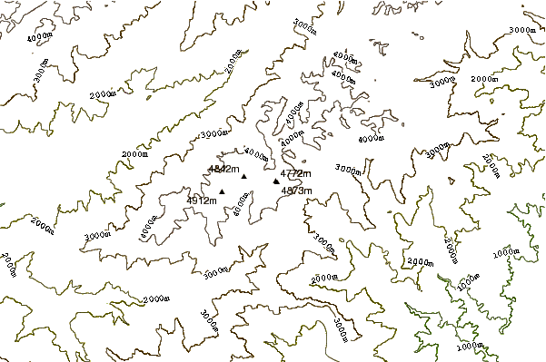 Mountain peaks around Humboldt