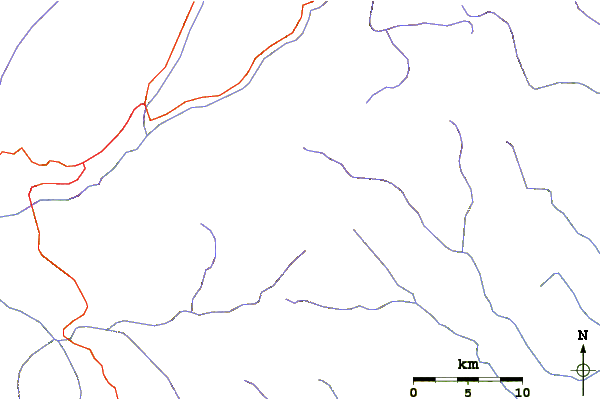 Roads and rivers around Humboldt