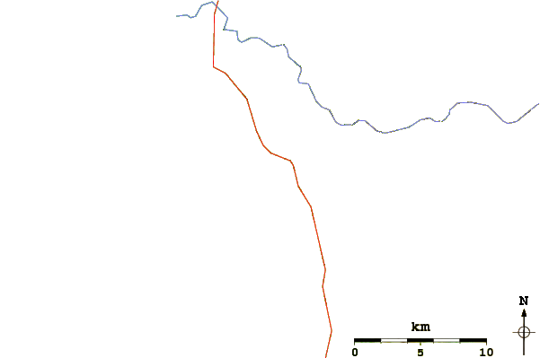 Roads and rivers around Humbug Mountain