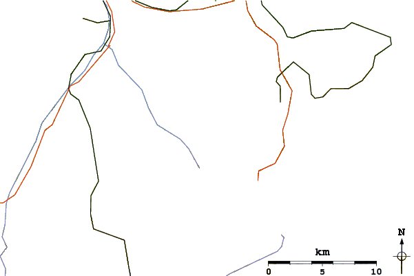 Roads and rivers around Hundshorn