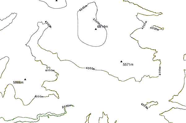 Mountain peaks around Hunza Peak