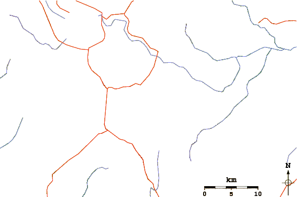 Roads and rivers around Hutapanjang