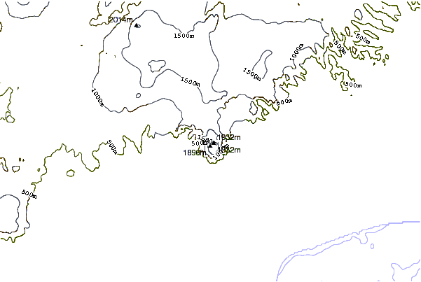 Mountain peaks around Hvannadalshnukur